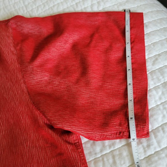 Batik Bay Red Men’s Short Sleeve Button Down Shirt   Size XL - Picture 12 of 12